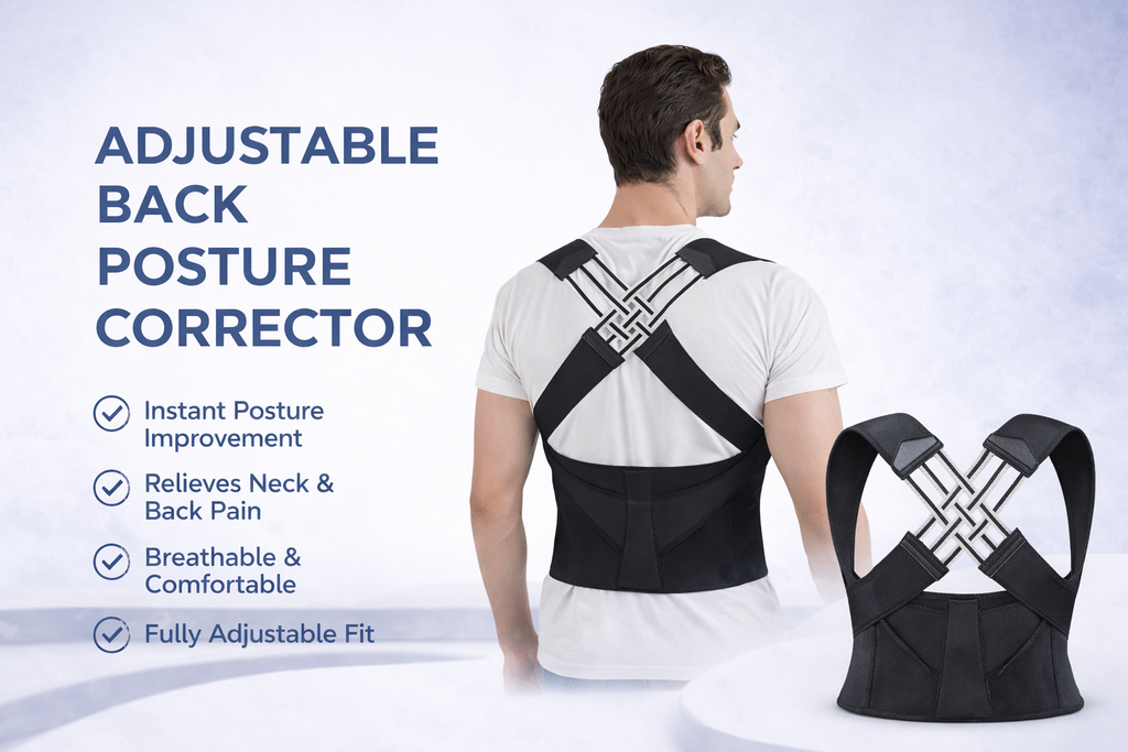 Adjustable Back Posture Corrector/ Slouching Relieve Pain Belt Women Men